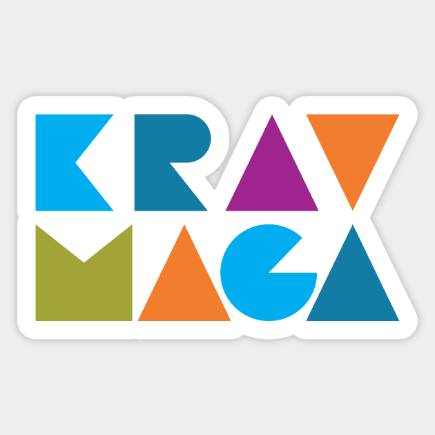 Krav Maga Rainbow Blocks Sticker by polliadesign